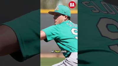 Ryan Sloan 🤝 highest-ranked pitcher on our Top 100 #fyp #mlbprospects #mariners #baseball