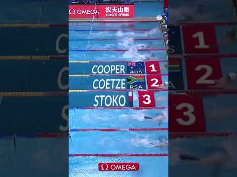 Isaac Cooper Claims victory in the Men's 50m Backstroke #swimming #WorldCup #IsaacCooper #swimmer