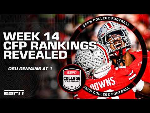 WEEK 14 2025 College Football Playoff Rankings REVEALED 👀🍿 | ESPN College Football
