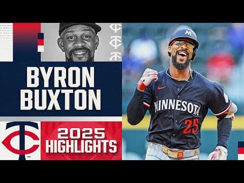 Byron Buxton's 2025 MLB highlights with the Twins! (Hit for the cycle ON HIS BOBBLEHEAD DAY!)