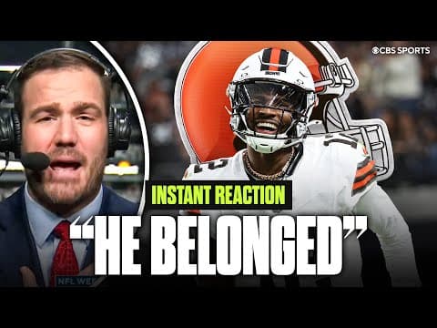 Shedeur Sanders leads Browns to CONVINCING win over Raiders in first NFL start