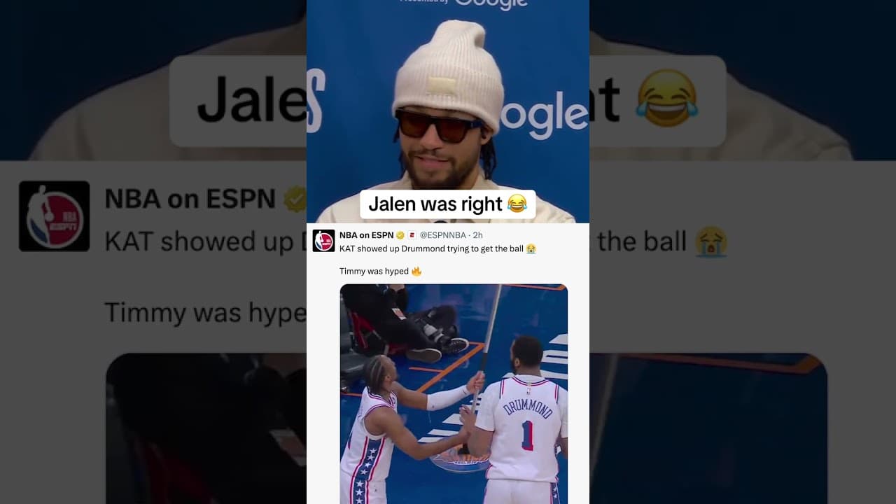 Jalen Brunson called it 😂