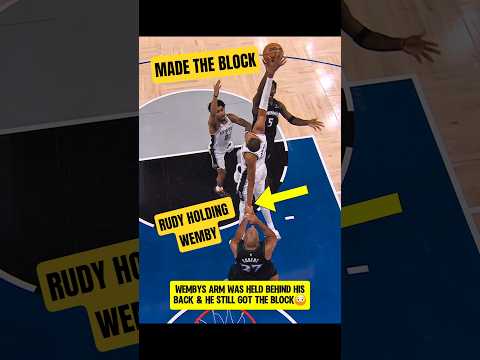 Rudy using SNEAKY TRICKS on Wemby👀