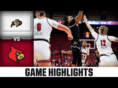 Colorado vs. Louisville Game Highlights | 2025-26 ACC Women's Basketball