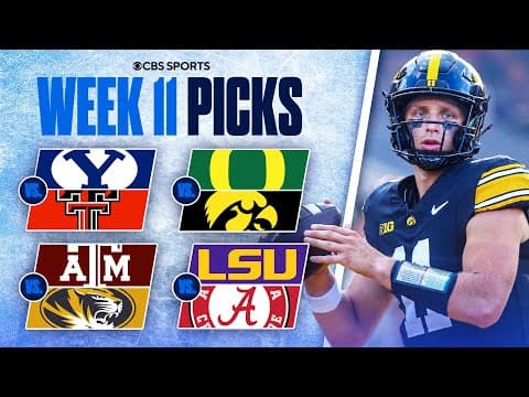 Picks for EVERY Top 25 game in College Football [Full Week 11 Predictions]