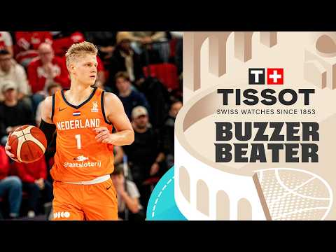 Keye van der Vuurst 🇳🇱 | 🚨 TISSOT Buzzer Beater | FIBA Basketball World Cup 2027 European Qualifiers