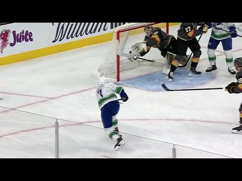 SAVE OF THE YEAR? Akira Schmid makes a DIVING glove save!