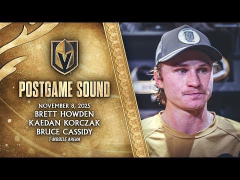 🎥 POSTGAME SOUND: Howden, Korczak & Cassidy
