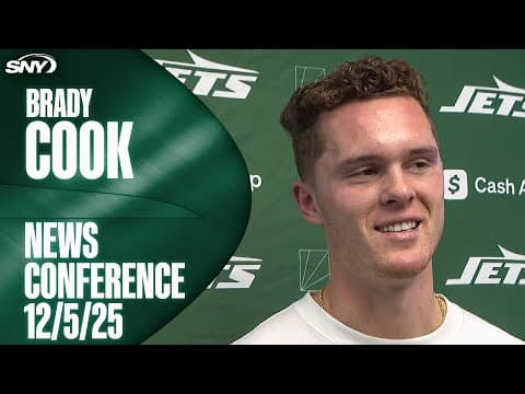 Brady Cook 'excited' to be Jets QB2 this week vs Dolphins
