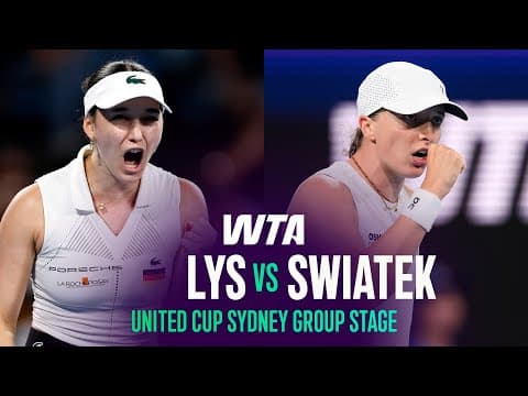 Eva Lys vs  Iga Swiatek | 2026 United Cup Sydney Group Stage | WTA Match Highlights