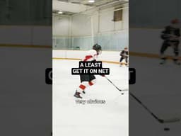 AT LEAST GET IT ON NET #hockeycoaching #hockeytraining