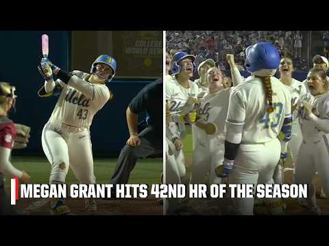 RECORD EXTENDED 🥎 Megan Grant CRUSHES her 42ND HOME RUN of the season | ESPN College Softball