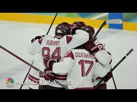 Latvia upsets Germany in narrow men's hockey group stage win | Winter Olympics 2026 | NBC Sports