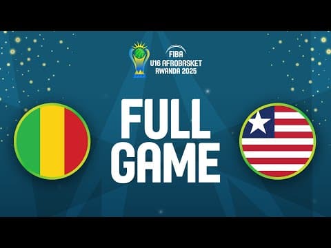 LIVE - Mali v Liberia | FIBA U16 AfroBasket 2025 | Group Phase