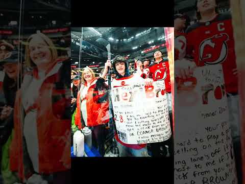 Souvenir from Connor Brown. To Connor Brown. #njdevils #NHL #warmups #connorbrown #devilsvscanucks