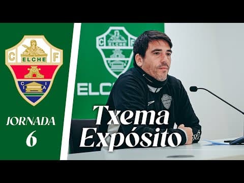 RUEDA DE PRENSA | Txema Expósito habla sobre el Elche CF Femenino - Real Unión Tenerife | Jornada 6