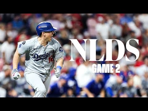 NLDS Game 2 - Cinematic Highlight: Dodgers defeat Phillies 4-3