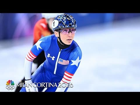 Corinne Stoddard crashes, Santos-Griswold, Letai advance in 500m | Winter Olympics 2026 | NBC Sports