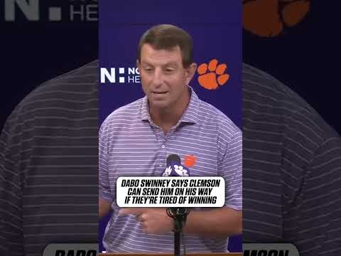 Dabo Swinney responds to criticism 👀