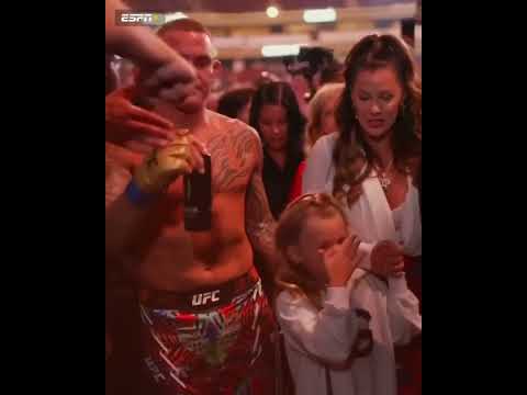 Dustin Poirier & his family after #UFC318 ❤️