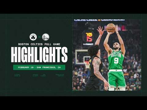 Celtics win in their first game after the break over the Warriors 121-110 | Extended Highlights