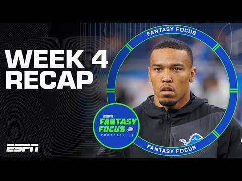 Week 4 Recap + Rookie Standout Performances & Studs, Duds  | Fantasy Focus 🏈