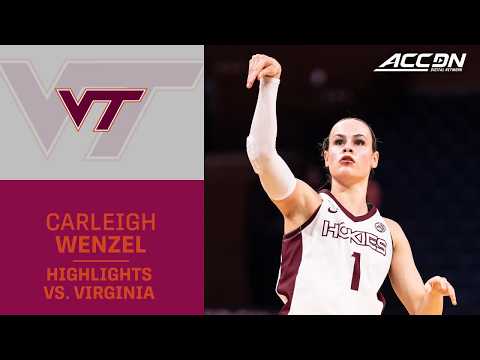 Virginia Tech's Carleigh Wenzel Highlights vs. Virginia