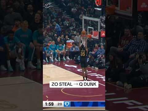 A great steal turns into a great dunk! #cavs #nba #lonzoball #naeqwantomlin #clevelandcavaliers