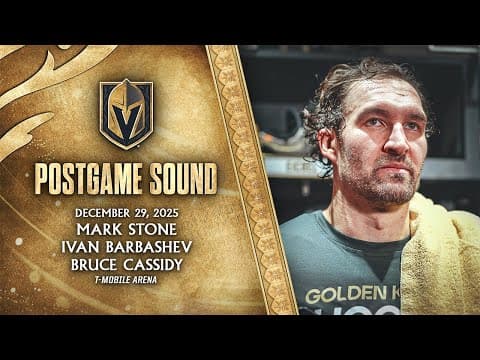 🎥 POSTGAME SOUND: Stone, Barbashev & Cassidy