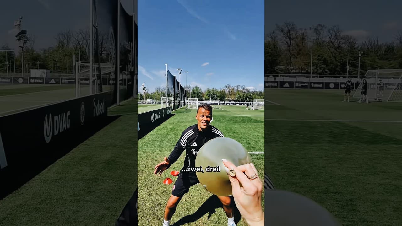 😂Who caught the balloon? #bundesliga #eintracht