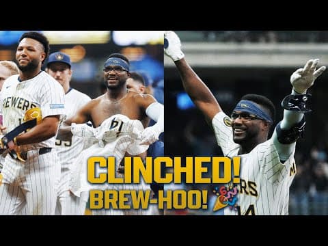 FULL COMEBACK: The Brewers are HEADED TO OCTOBER and they're celebrating with a walk-off WIN! 🧀🥞