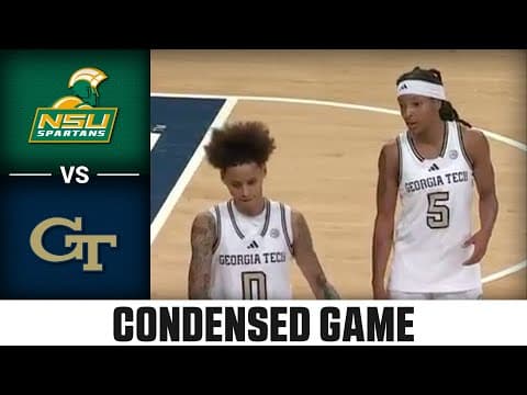 Norfolk State vs. Georgia Tech Condensed Game| 2025-26 ACC Women's Basketball