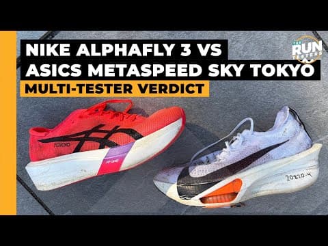 Nike Alphafly 3 vs Asics Metaspeed Sky Tokyo: Two runners compare two top carbon racing shoes