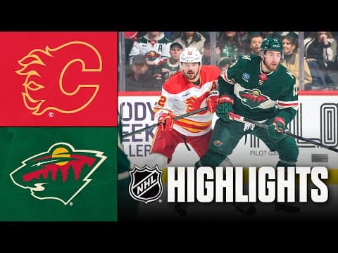 Flames vs. Wild | NHL Highlights | January 29, 2026