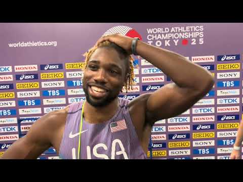 Noah Lyles Reacts to Bryan Levell and Gout Gout After 19.51 200m Semis at Tokyo World Championships
