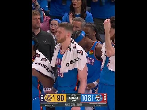 OKC TAKES GAME 1 VS. LAKERS IN WCSF 🚨