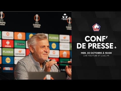 Suivez la conférence de presse avant LOSC-PAOK en Europa League 🎙️