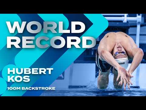 World Record Alert! Hubert Kos Clocks 48.16 in the 100m Backstroke | Swimming World Cup 2025