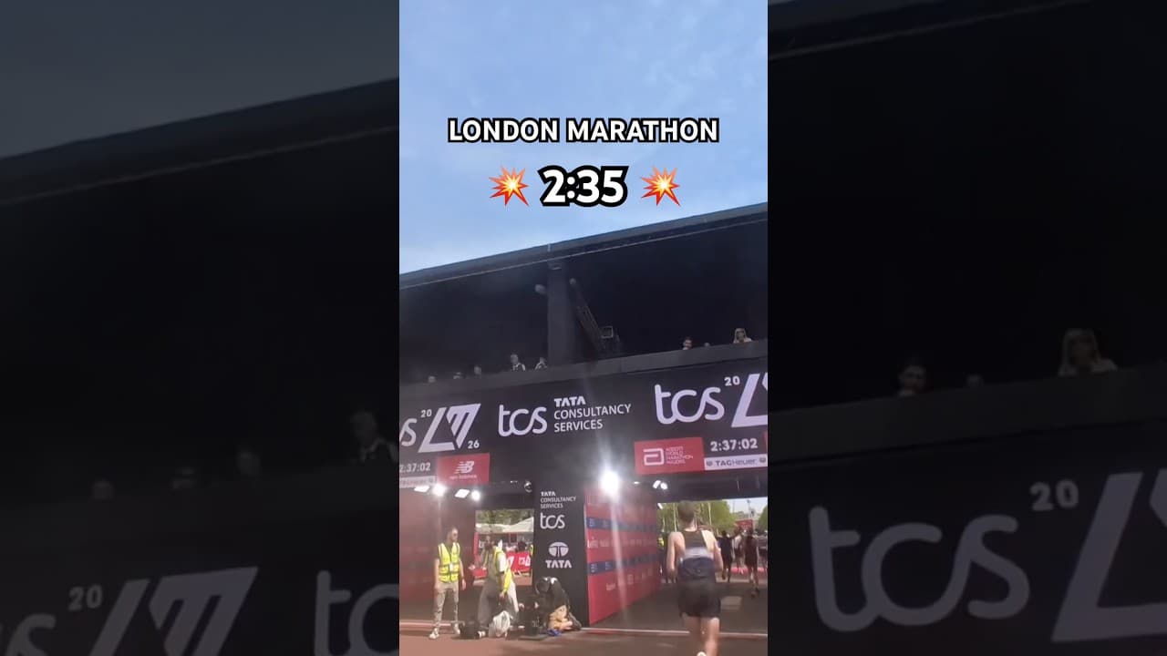 LONDON MARATHON 2:35 FINISH 💥