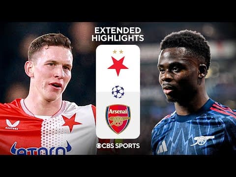 Slavia Praha vs. Arsenal: Extended Highlights | UCL League Phase MD 4 | CBS Sports Golazo