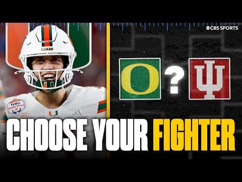 Who should Miami WANT to face in the National Championship: Indiana or Oregon? | Settling the debate