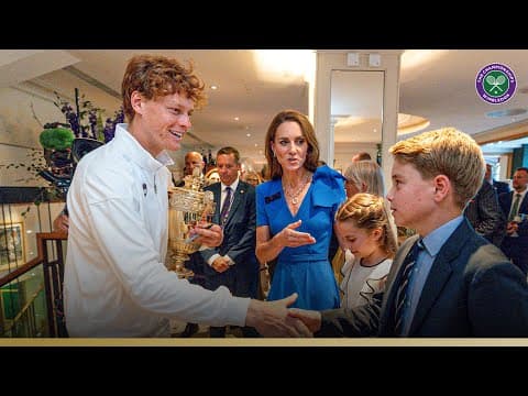 Jannik Sinner meets Their Royal Highnesses The Prince and Princess of Wales | Wimbledon 2025