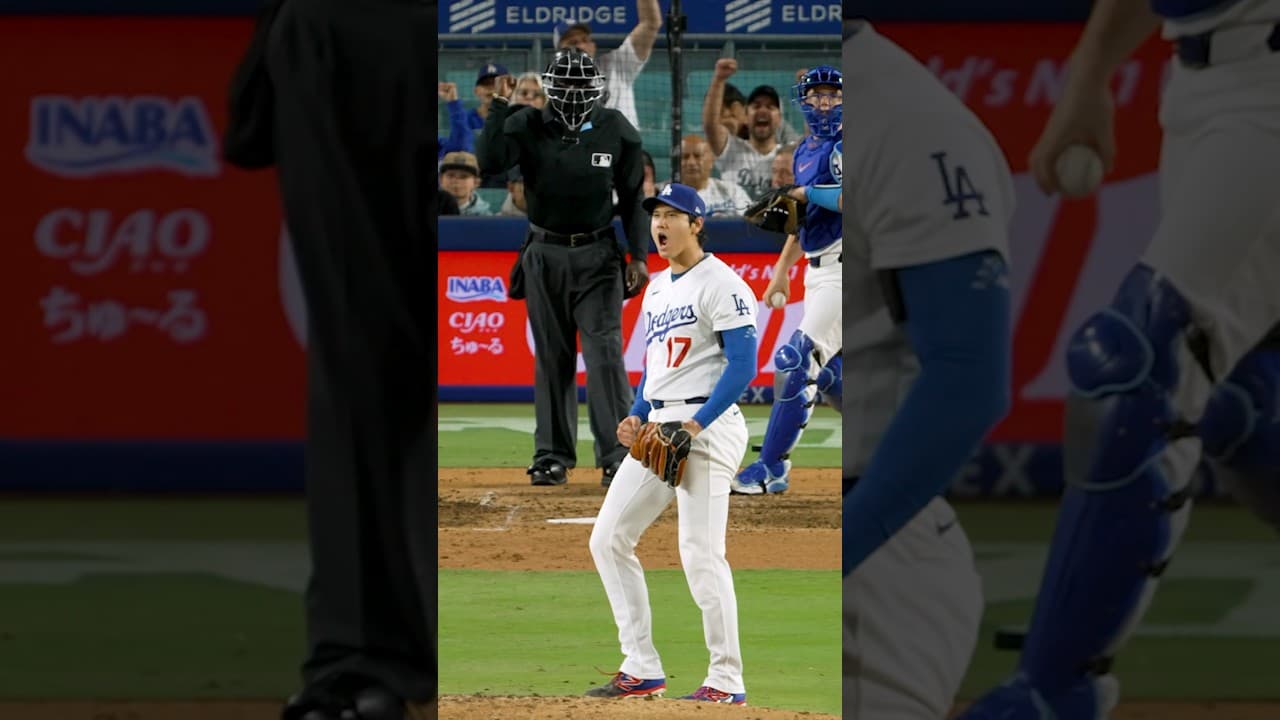 An outstanding night from Shohei lowers his ERA to 0.82. 🔥 #dodgers #sports #losangeles