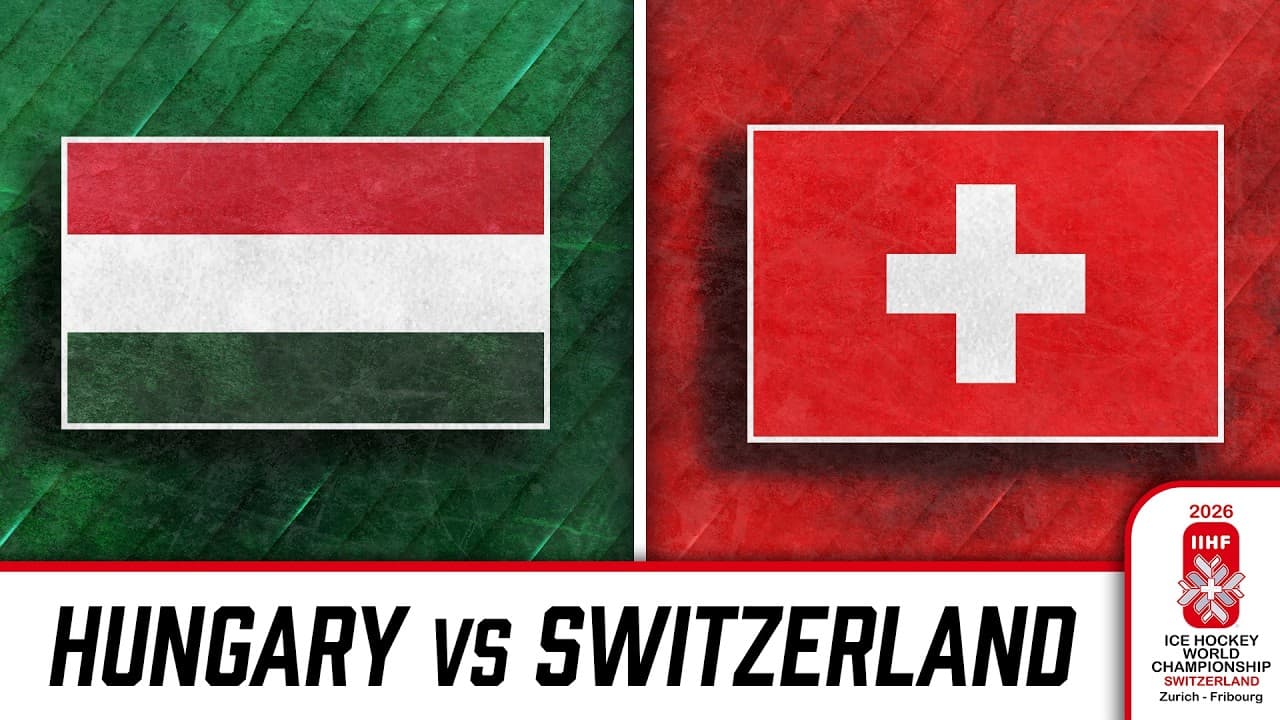 Watch Hungary vs Switzerland at the 2026 IIHF World Championship 🇭🇺🇨🇭🏒