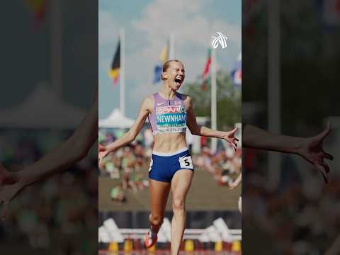 Newnham writing her way into history 🙌 #athletics #sports #trackandfield #europeanathletics
