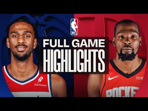 WIZARDS at ROCKETS | FULL GAME HIGHLIGHTS | November 12, 2025