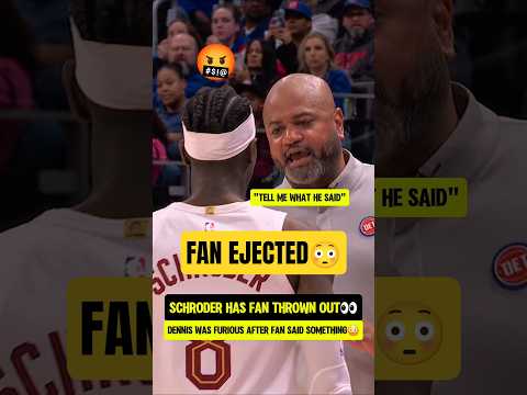 Dennis Schroder had a fan EJECTED👀