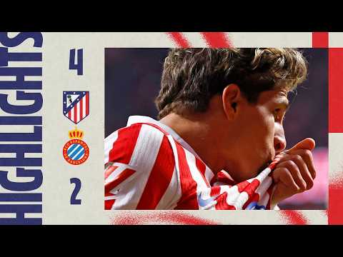 Atlético de Madrid 4-2 Espanyol | ⚽ Sørloth (2), Giuliano and Lookman | HIGHLIGHTS, LaLiga - MD25