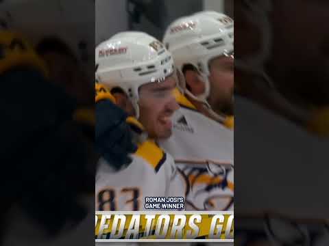 ROMAN JOSI'S GAME WINNER #predsnhl