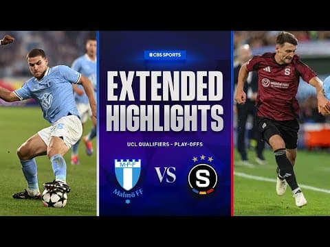 Malmö vs. Sparta Praha: Extended Highlights | UCL Qualifiers - Play-offs | CBS Sports Golazo